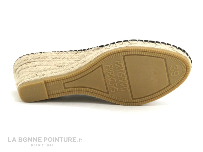 Achat chaussures La Maison de L'Espadrille Femme Sandale et Nu-pieds, vente Maison Espadrille 230 VE2101A-1 Noir - Fleuri -