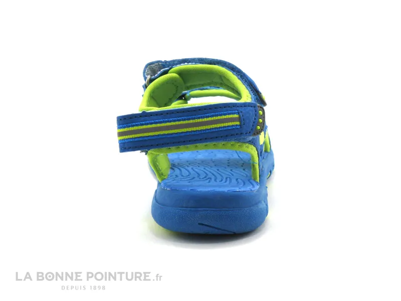 Achat chaussures LICO Enfant Nu-pieds, vente LICO 470101 Crispy V - Bleu Lemon - Sandale sport GARCON