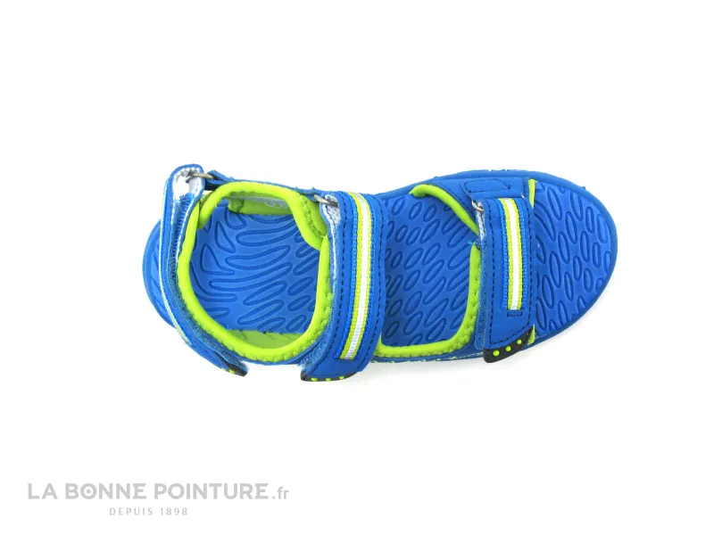 Achat chaussures LICO Enfant Nu-pieds, vente LICO 470101 Crispy V - Bleu Lemon - Sandale sport GARCON