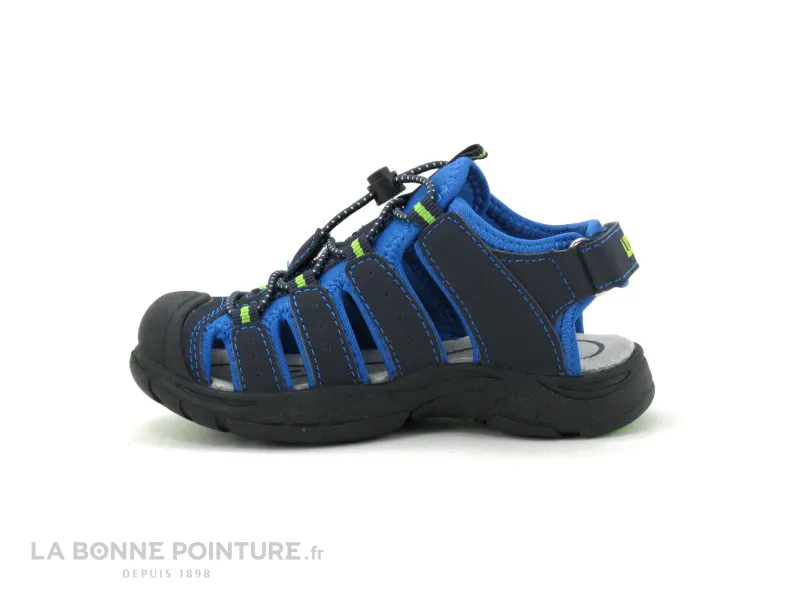 Achat chaussures LICO Enfant Nu-pieds, vente LICO Nimbo 470111 Bleu marine - Bleu ciel - Sandale sport
