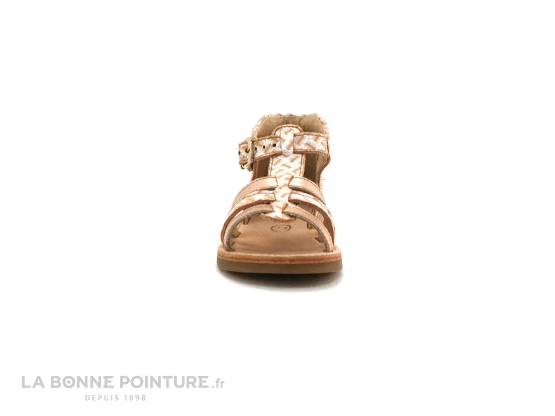 Achat chaussures Minibel Bébé Sandale, vente Minibel SEGLAET corail metal peche - 1M2452-2 - Nu pieds