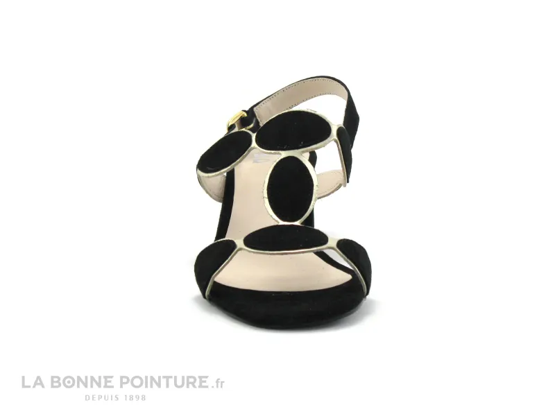 Achat chaussures We Do Femme Sandale et Nu-pieds, vente We Do 44603 Velours noir Platine - Nu-pieds talon haut