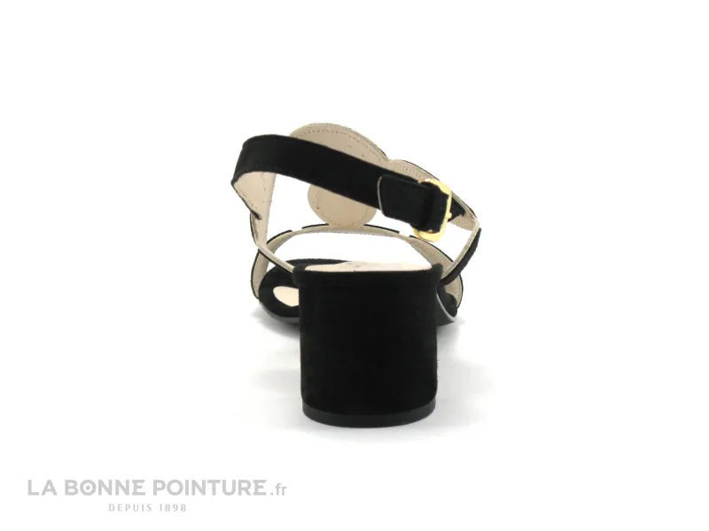 Achat chaussures We Do Femme Sandale et Nu-pieds, vente We Do 44603 Velours noir Platine - Nu-pieds talon haut