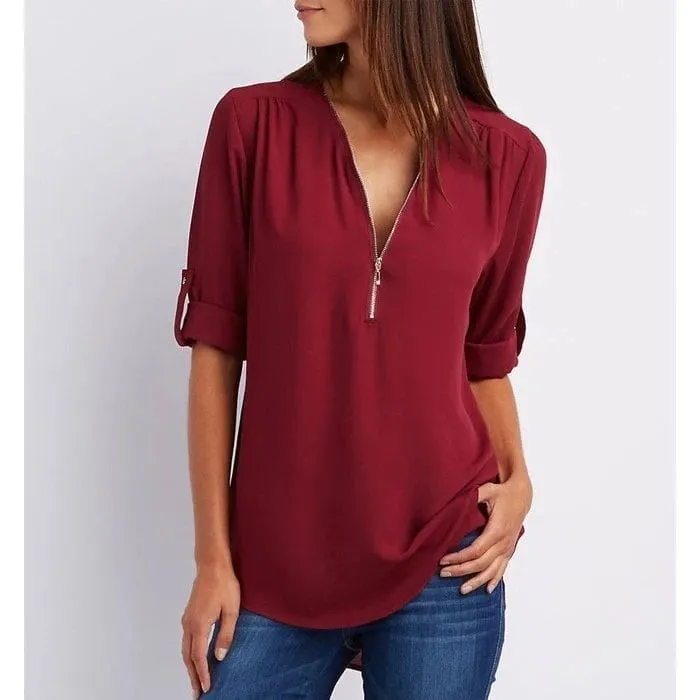 Blouse ample et élégante