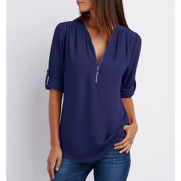 Blouse ample et élégante
