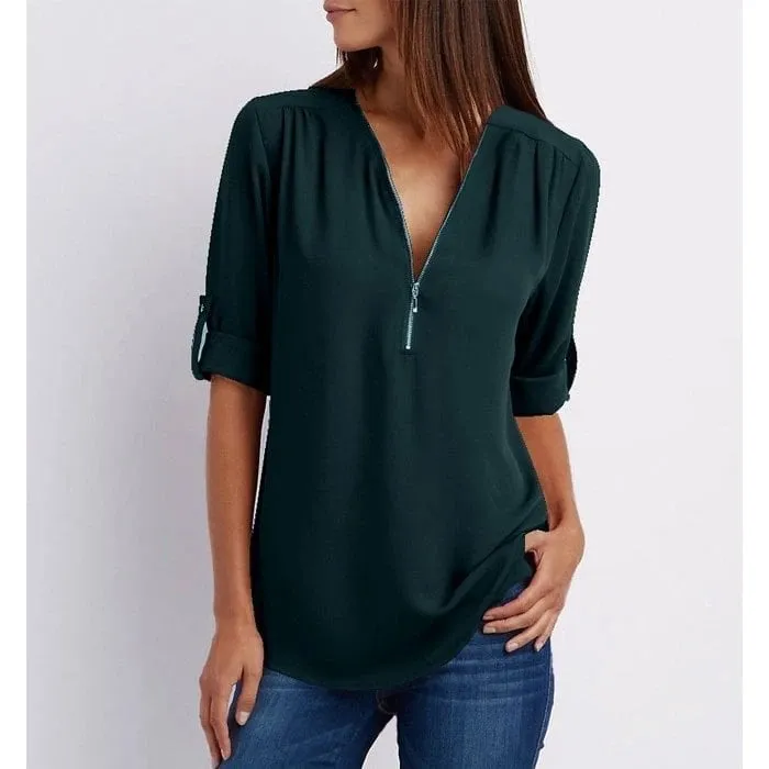 Blouse ample et élégante