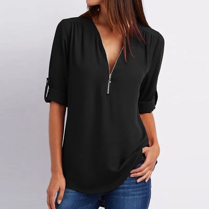 Blouse ample et élégante