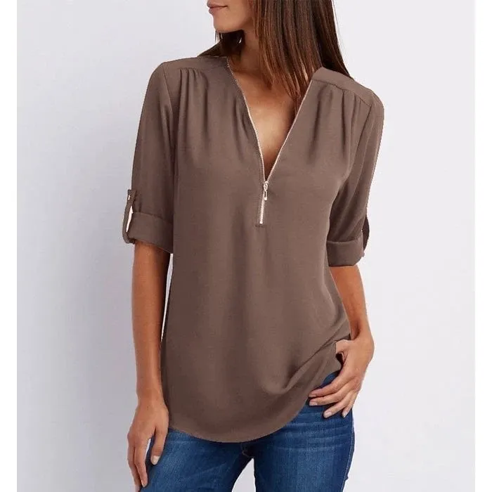 Blouse ample et élégante