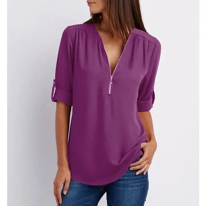 Blouse ample et élégante