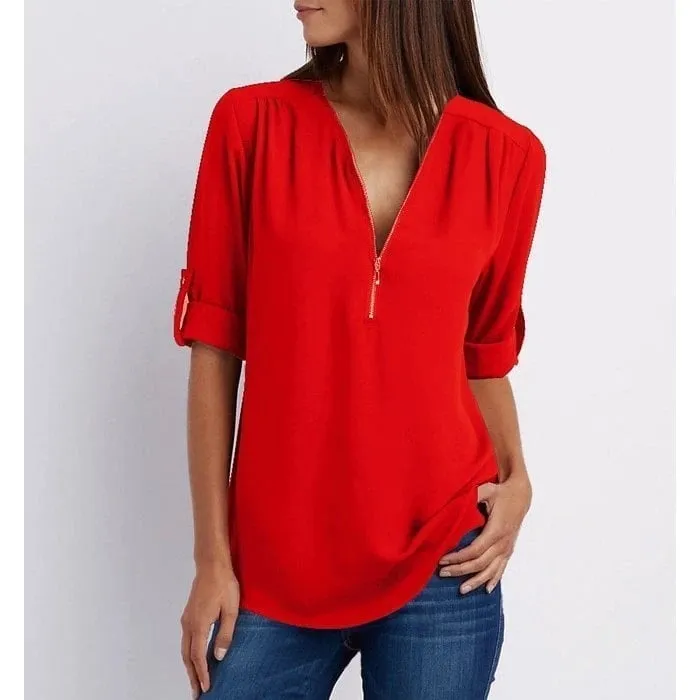 Blouse ample et élégante