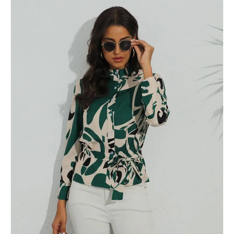 Blouse chic crème femme