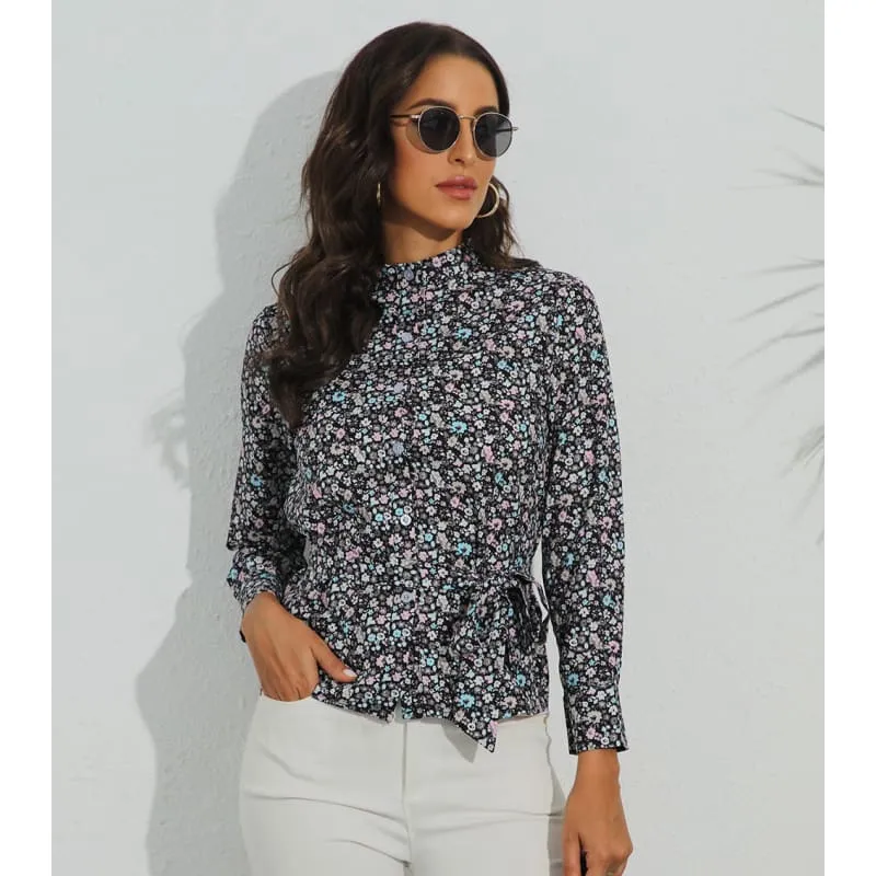 Blouse chic crème femme