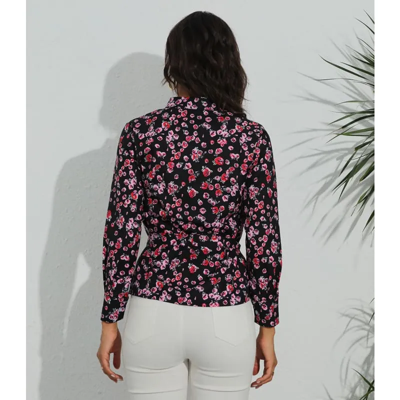 Blouse chic crème femme