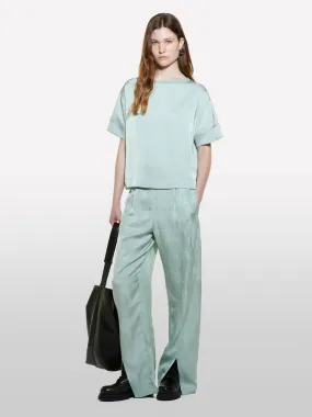 Blouse vert clair à manches courtes
