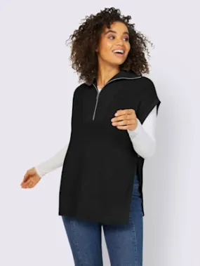 Débardeur en tricot col camionneur