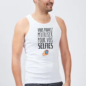 Débardeur Homme Vous pouvez m'utiliser pour vos selfies