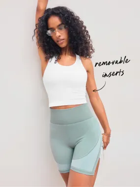 Débardeur uni à encolure en U sans couture