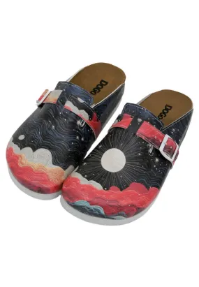 Femme Cuir Vegan Multicolore Chaussons - Night Full of Sparkles Motif