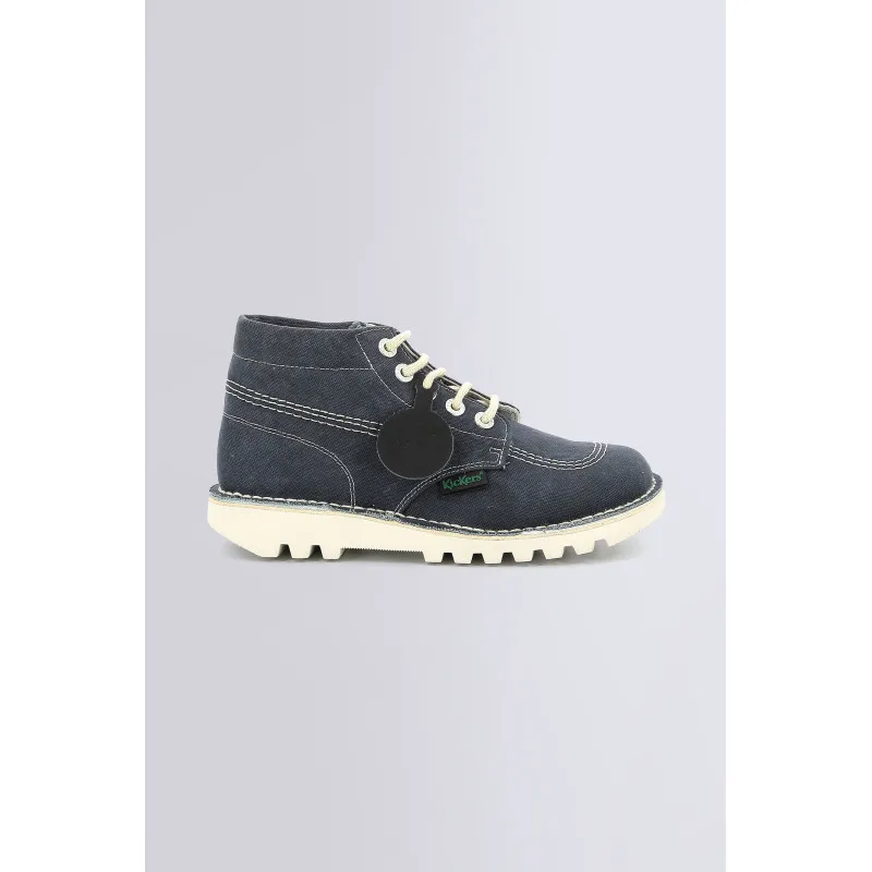 Kick Hi - Bottines bleues pour femme - Kickers © Site Officiel