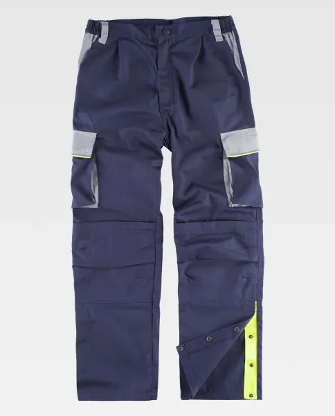 Pantalon Tricolore avec Renforts : Sécurité et Confort
