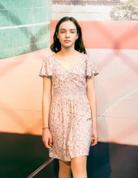 Robe lilas LENZING™ ECOVERO™ imprimé flower power fille
