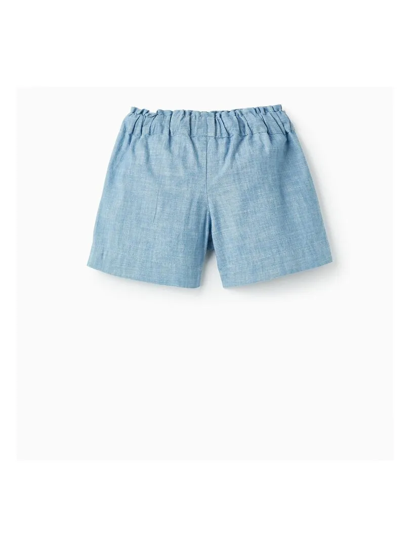 Shorts en jean en coton pour fille  ATLANTIC COMPANY - Bleu
