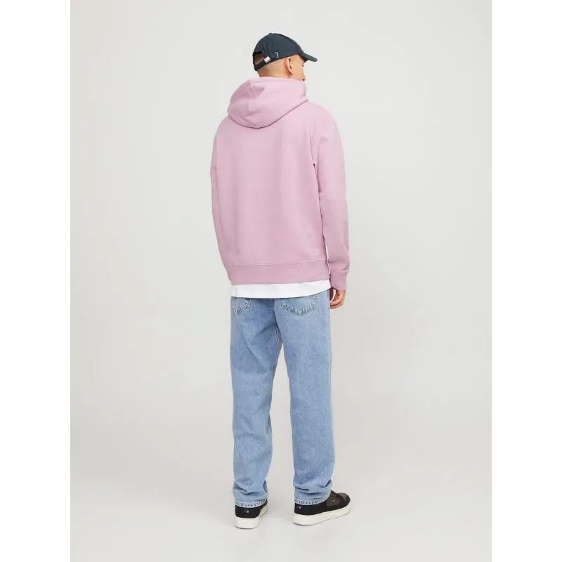 Sweat à capuche star rose homme - Jack & Jones | wimod