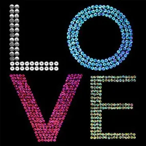T-shirt femme manches courtes - Love sequins - 4963 